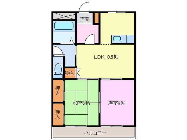 シャルムＴの物件間取画像